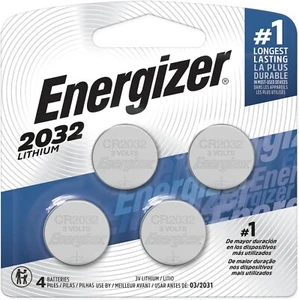 NEW Energizer CR2032 Batteries, 3V Lithium Coin Cell 2032 Watch Battery, 4 Count - Picture 1 of 7