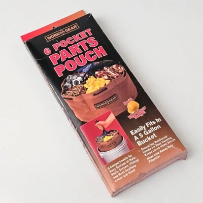 Work Gear 6 pocket part pouch for 5 gallon bucket/Heavy Duty Polyester - Image 1 of 3