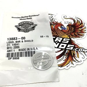 NUOVO originale Harley 1-1/8" barra e scudo logo medaglione schienale emblema 13883-00 - Foto 1 di 6