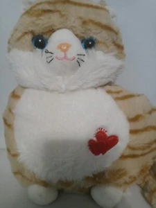 Walgreens Valentines Beige Cat 13" Stuffed Plush Animal Toy new no tag!!!!! - Picture 1 of 7