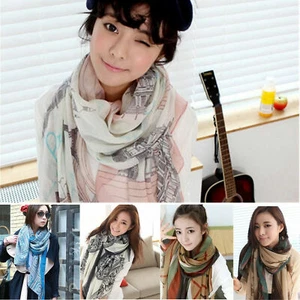 Beautiful Lady Women Fashion Soft Scarf Scarves Shawl Wrap Headscarf Stole - Picture 1 of 15