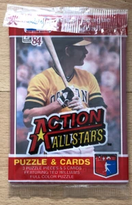 1984 Donruss Action All Stars Pack Carney Lansford (Top) Steve Rogers (Back) - Picture 1 of 2