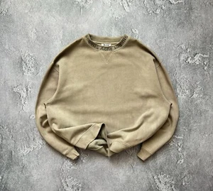 Acne Studios XL Wmns FLOGHO B100015 Mock Neck Logo Sweatshirt Pullover Washed - Picture 1 of 19