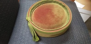 Vintage 1940's Original Roberta Bernays Women's Hat Woven Green / Brown - Large - Picture 1 of 6
