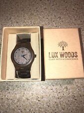 Lux Woods Watch with Wood Band Wooden Watch NEW In Box