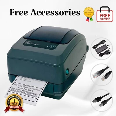 Zebra GX430T Thermal Transfer Label Printer 300 dpi USB LAN Serial 1 YR WARRANTY - Image 1 of 4