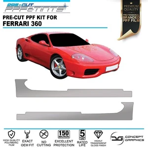 Lámina protectora de pintura Side Sills PPF protección de astillas de piedra para Ferrari 360 Modena - Imagen 1 de 3