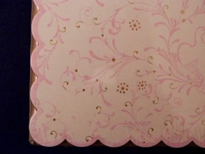 25 Sheets Pink + Gold Scroll Lovebirds Paper Pack 12"x12" Scrapbook Cards NEW - Picture 1 of 3