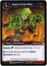 Cryptozoic WoW TCG Worldbreaker Aspect of the Wild (R) NM