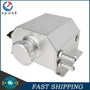 1L Aluminum Radiator Coolant Overflow Reservoir Bottle Recovery Water Tank W/Cap - Picture 1 of 8