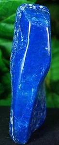 lapis lazuli crystal mineral specimen hand polished 410 Grams Badakshan Afgh - Picture 1 of 4