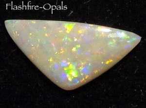 1,79ct SOLIDER WEIßER EDEL OPAL "MULTICOLOR"+ VIDEO FLASHFIRE-OPALS - Picture 1 of 6