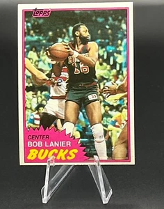 1981-82 Topps NBA Basketball #25 Bob Lanier Milwaukee Bucks NM - Imagen 1 de 2