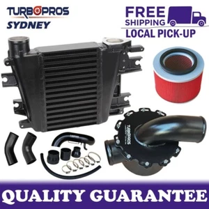 Upgrade Aluminium Intercooler,Airbox+Piping Kit For Nissan Patrol ZD30 3.0L - Picture 1 of 15