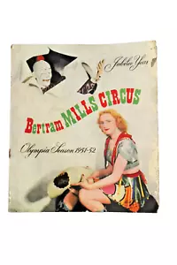 Vintage Bertram Mills Circus Olympia Season 1951-1952 Brochure Infromation Book - Picture 1 of 14