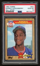 1987 TOPPS DARRYL STRAWBERRY #601 ALL-STAR METS '86 WS SEASON PSA 10 GEM MINT