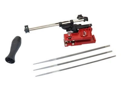 SECURA Feilgerät + 3x Feile Kettenschärfgerät Sägeketten STIHL Dolmar Husqvarna