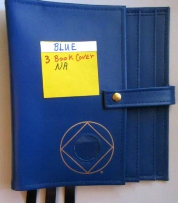 Narcotics Anonymous NA Basic Text How and Why BLUE 3 Book Cover Token - Image 1 of 4