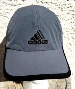Adidas Climalite Baseball Cap Hat Gray Black Embroidery Adjustable Relaxed - Picture 1 of 5
