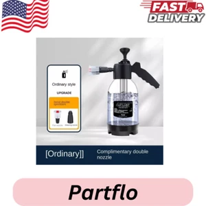 2l Hand Pump Foam Sprayer with 3 Types of Nozzle Hand Pneumatic Foam Cannon Snow - Picture 1 of 1