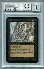 MTG Alpha Wall of Bone BGS 8.5 NM-MT+ BAS 9 signed Magic card Amricons 3570