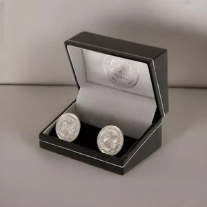 Celtic FC Silver Plated Formed Cufflinks Official Licensed Football Fan Gift - Picture 1 of 2