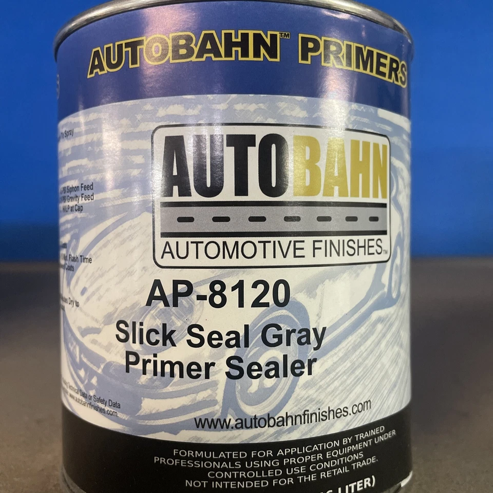 Slick Seal Primer Sealer Gray Ready to Spray 1 Gallon Auto Car Paint Kit