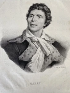 Antique Vintage Gravure Marat 12”x16” - Picture 1 of 3