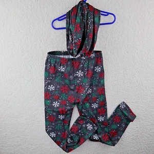 Unique Baby Snowflake Leggings with matching scarf Size 9Y - Picture 1 of 4