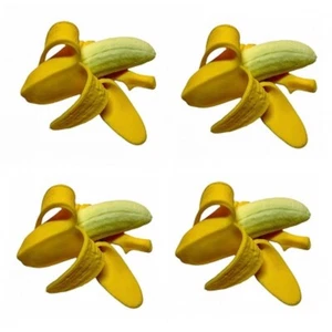 4x Quetschball Banane Anti Stressball Knautschball Stress Knet Frucht lustig Set - Bild 1 von 3