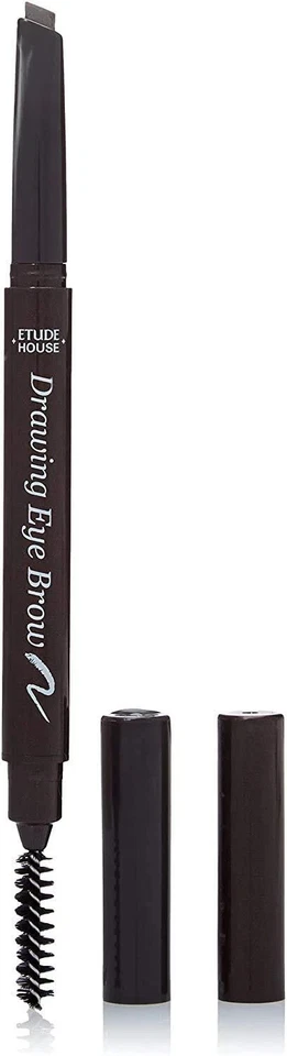 ETUDE Drawing Eye Brow Pencil 0.25g – 02 Gray Brown Natural Finish New Pack of 2 - Image 1 of 1