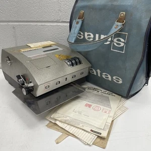 ORIGINAL VINTAGE INDUSTRIAL Stamp Letter Machine Cancel Satas Mail - Picture 1 of 6