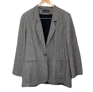 Chaqueta Blazer De Colección Sag Harbor Pata de Gallo Para Mujer’s 12 - Ver Medidas Dinero Antiguo - Imagen 1 de 12