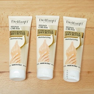 3 Pack Delfanti Milano Collagen & Shea Butter Hand Cream 8.4 oz Hydrating - Picture 1 of 7