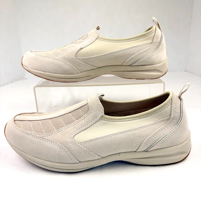 Easy Spirit Espiers 网眼懒人运动鞋 米色 全新无标签 女式 8.5 — 第 1/4 张图片