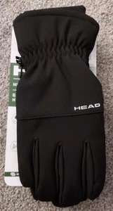 HEAD~Black WATERPROOF WINDPROOF HYBRID Sensatec GLOVES~Men's Large~NWT - Picture 1 of 10