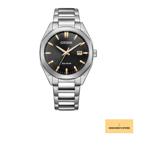 CITIZEN Eco Drive E111 085802 Solar White Dial 37mm Mens Watch Japan