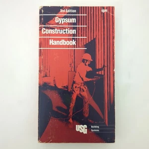 Gypsum Construction Handbook Building Trades Guide Manual Paperback 1987 - Picture 1 of 19