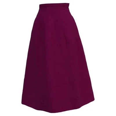 Falda midi de tiro alto Valentino Garavani línea A en viscosa rosa para mujer talla 36 Foto 1 de 4