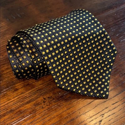 Corbata de seda para hombre Antonio Ricci - Diseño geométrico Foto 1 de 4