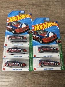 2025 Hot Wheels~Honda Civic Custom-L Case*Lot of 5 - Picture 1 of 1