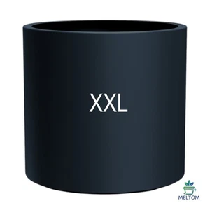 Blumenkübel rund matt Anthrazit XXL 74L mit Einsatz – Garten & Terrasse - Bild 1 von 7