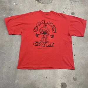 Vtg 90s Golds Gym T-Shirt Size XL Red Made In USA Men’s California Bodybuilding - Picture 1 of 7