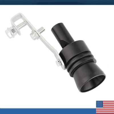 Silenciador de sonido turbo para automóvil tubo de escape rugido silbato sonido fuerte XL negro Foto 1 de 4