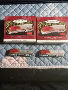 N scale size diesel train engines hallmark ornaments - Picture 1 of 7