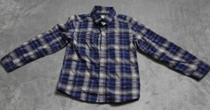 REI Coop Shirt Boys XS (6-7) Blue Plaid Long Sleeve Button Up Casual - Picture 1 of 12