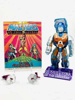 Figura de acción Masters of the Universe Rock Lord Rokkon 1985 con arma Foto 1 de 2