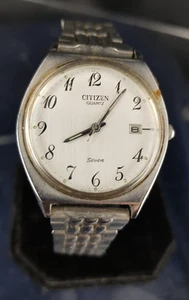 CTIZEN SEVEN Montre QUARTZ WATER RESIST STAINLESS 2110-942191 SMI av. bracelet - Imagen 1 de 7