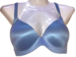 Victoria’s Secret Size 34DD Blue Bra Molded Wireless Lightly Lined T-Shirt Adjus - Picture 1 of 10