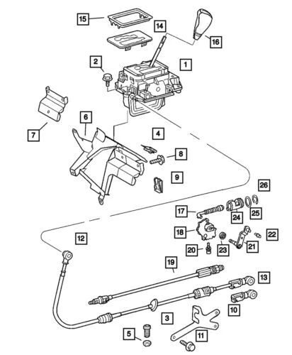 Genuine Mopar 2003-2006 Dodge Sprinter 2500 Shift Lever Bracket Washer 5117814AA - Image 1 of 1